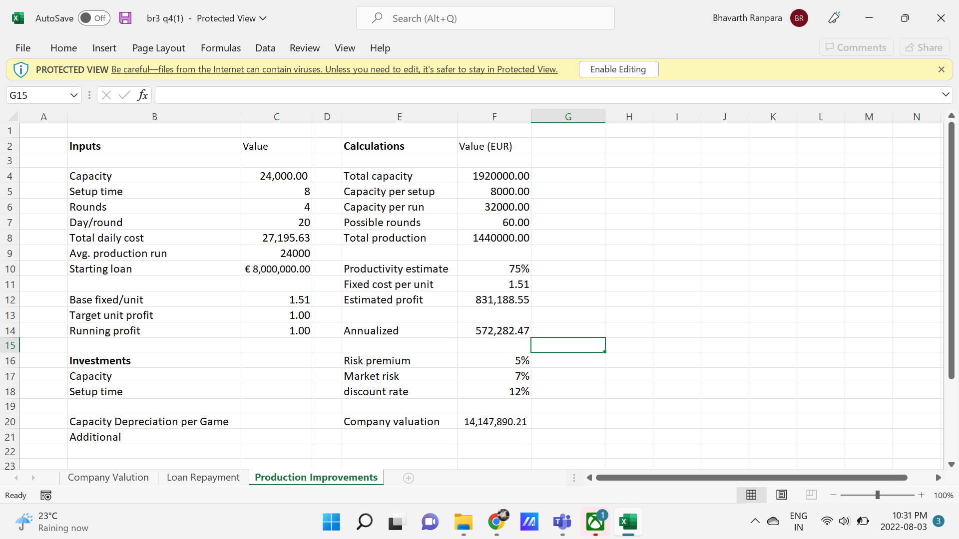 u AutoSave E br3 q4(1) - Protected View V p