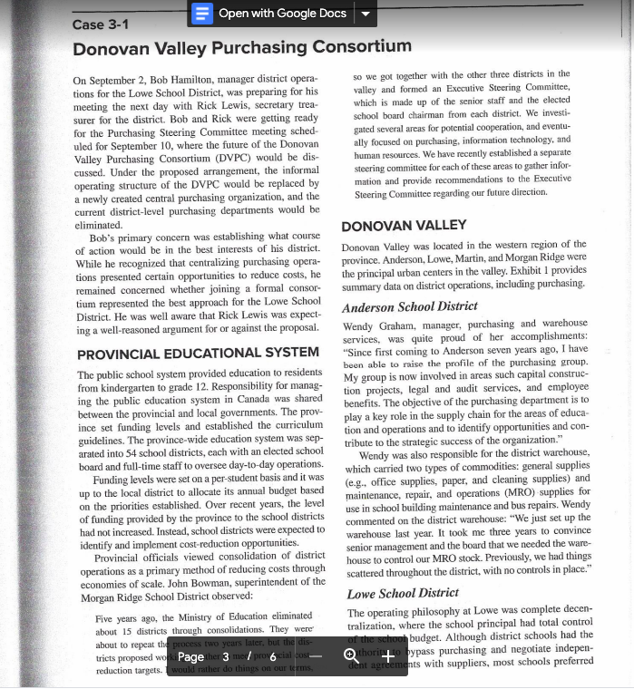 Case 3-1 Open with Google Docs Donovan Valley