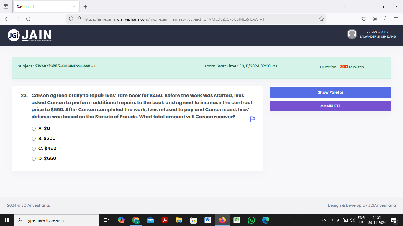 ANSWER Dashboard X + X - C O B