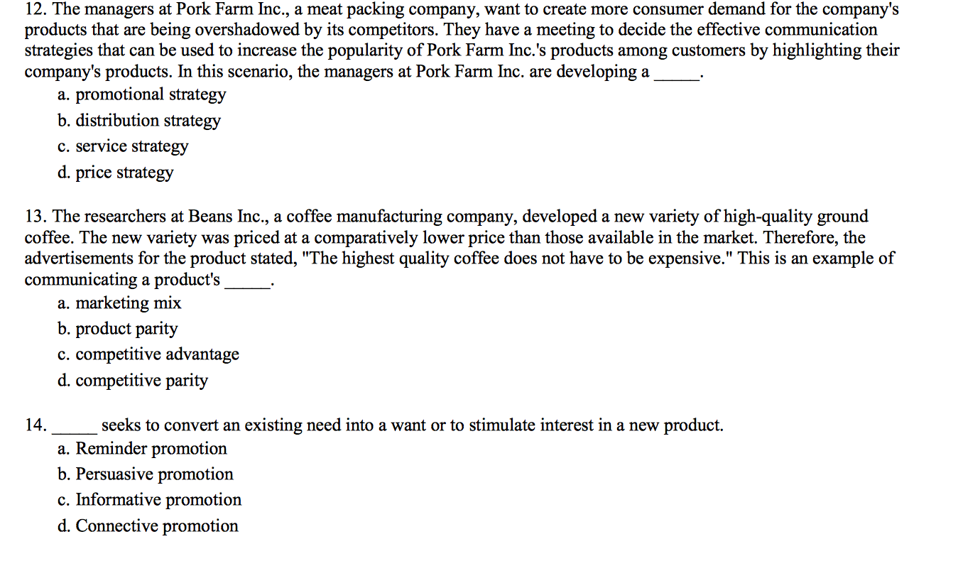 This some marketing question, many problem i