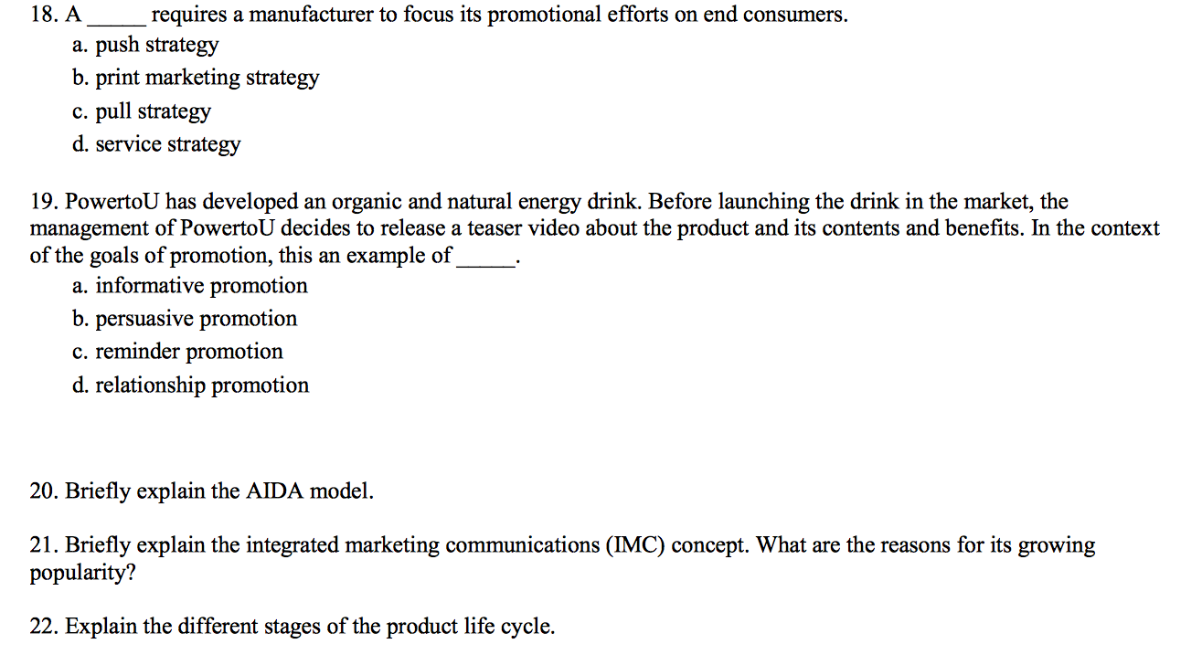 This some marketing question, many problem i