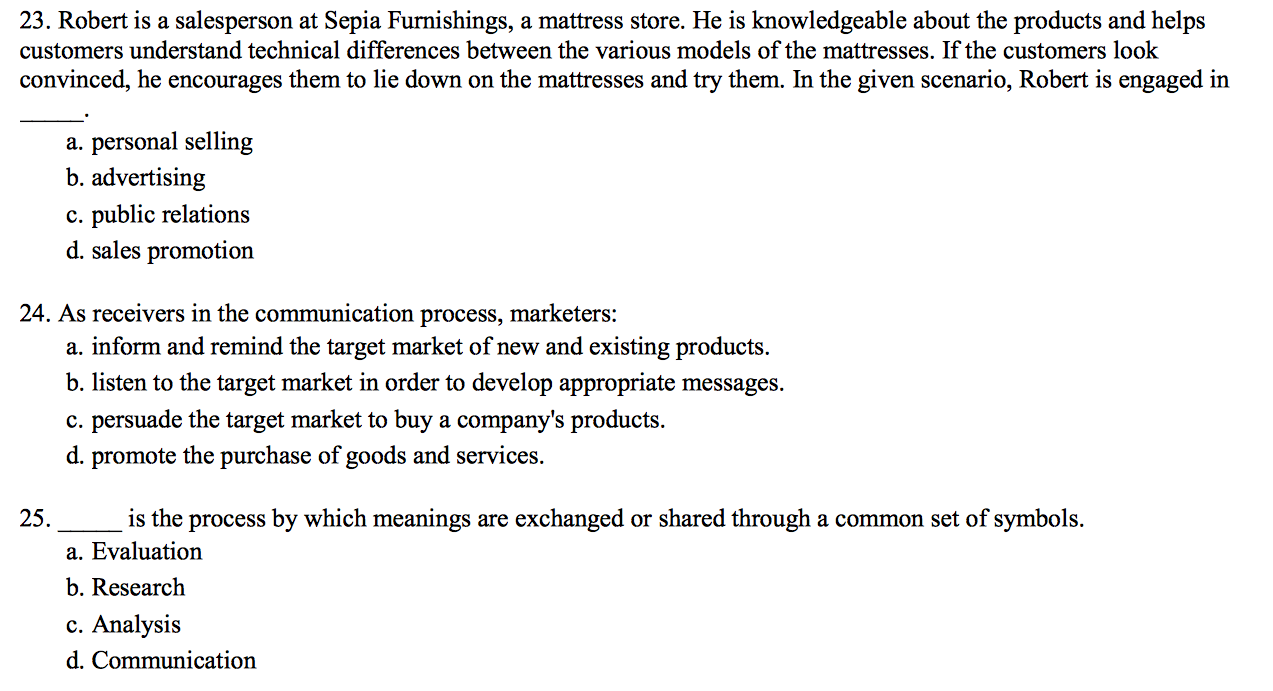 This some marketing question, many problem i