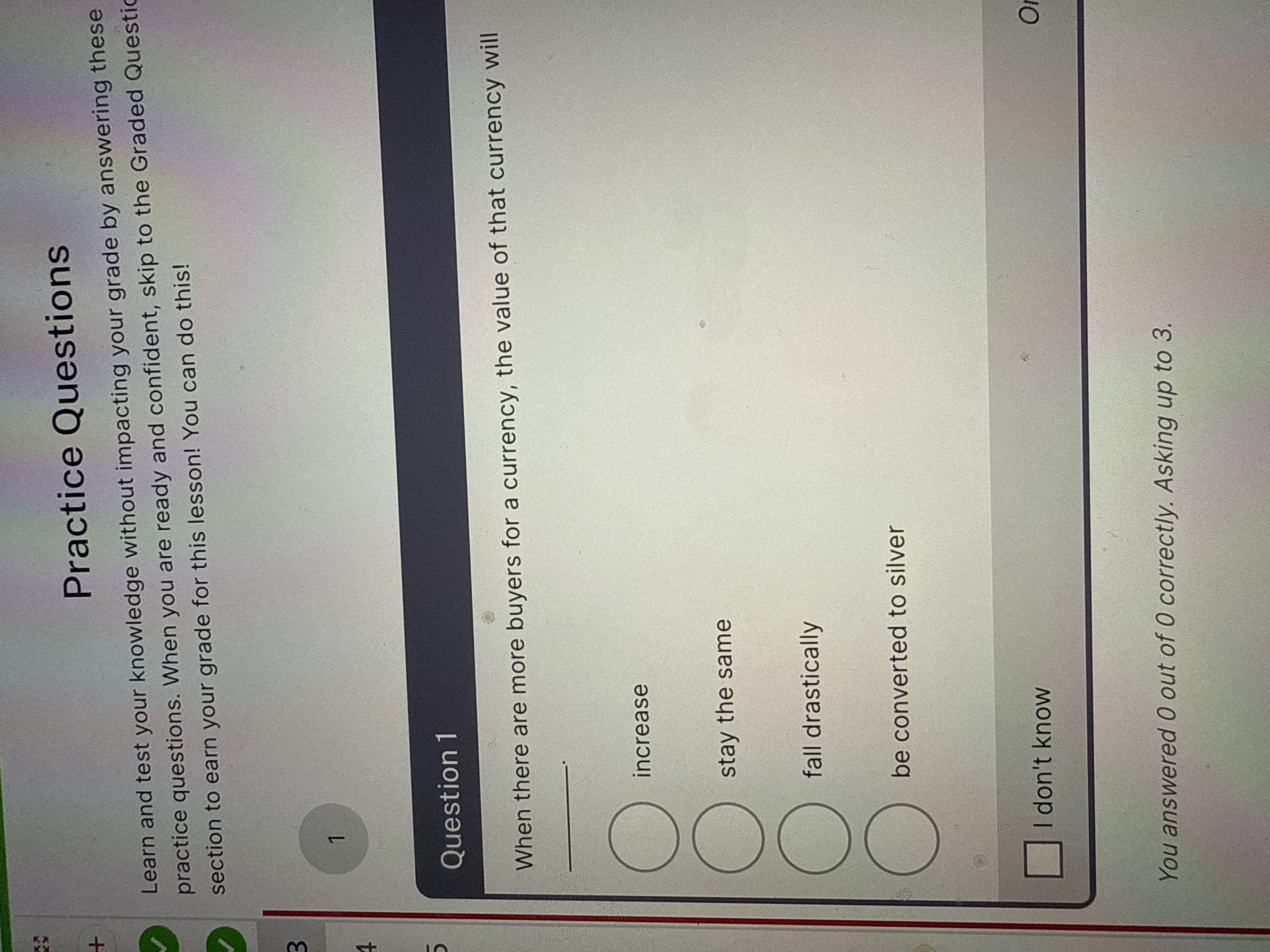 Answer Practice Questions Learn and test your