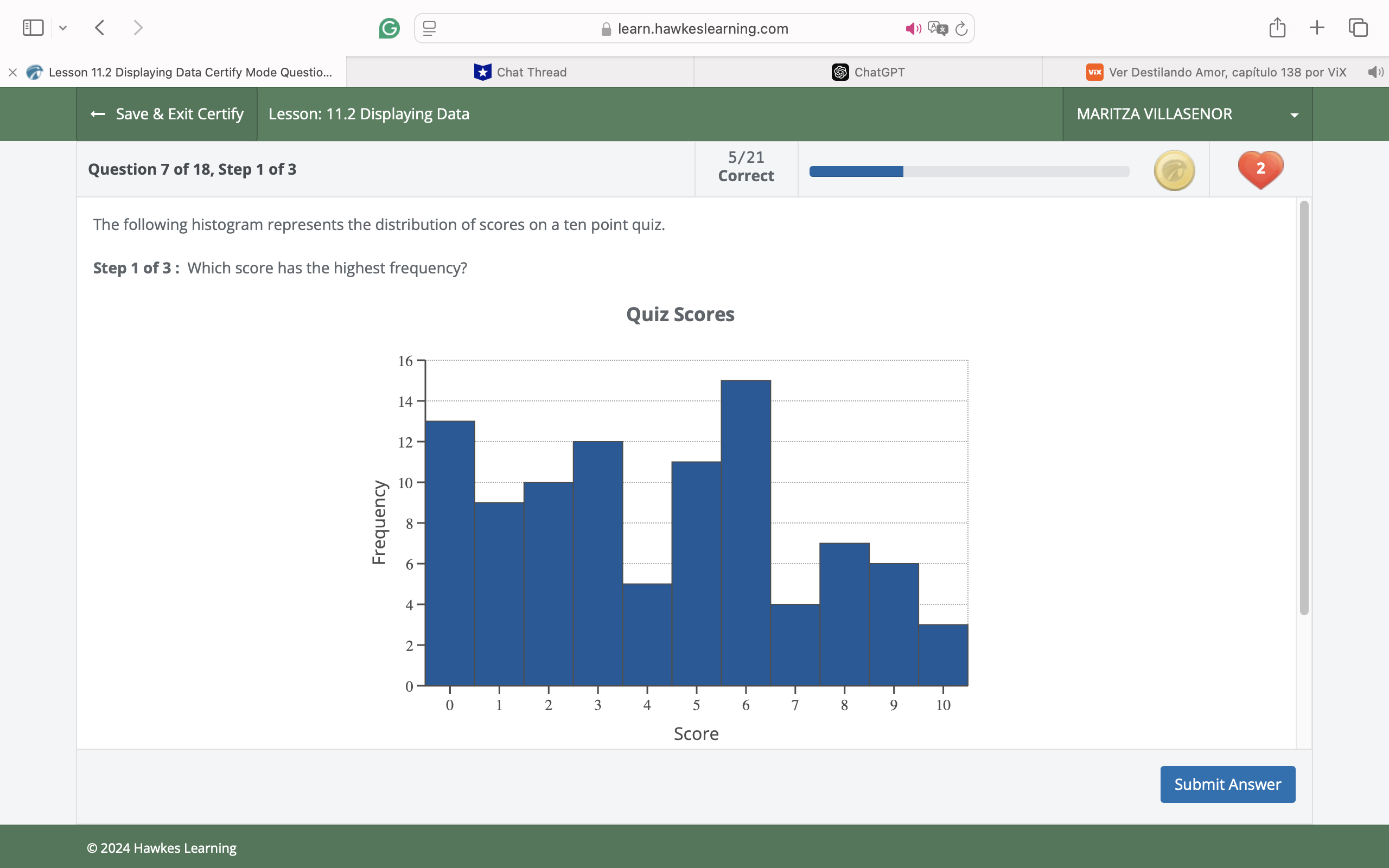 answer CORETLY G 2 learn.hawkeslearning.com + X