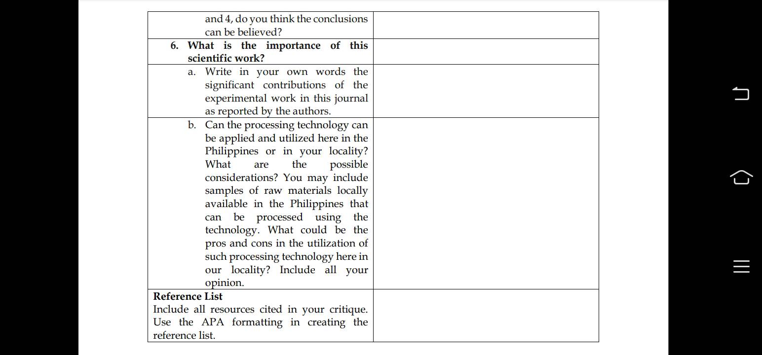 ACTIVITY 5 Student Worksheet: Analyzing a Journal