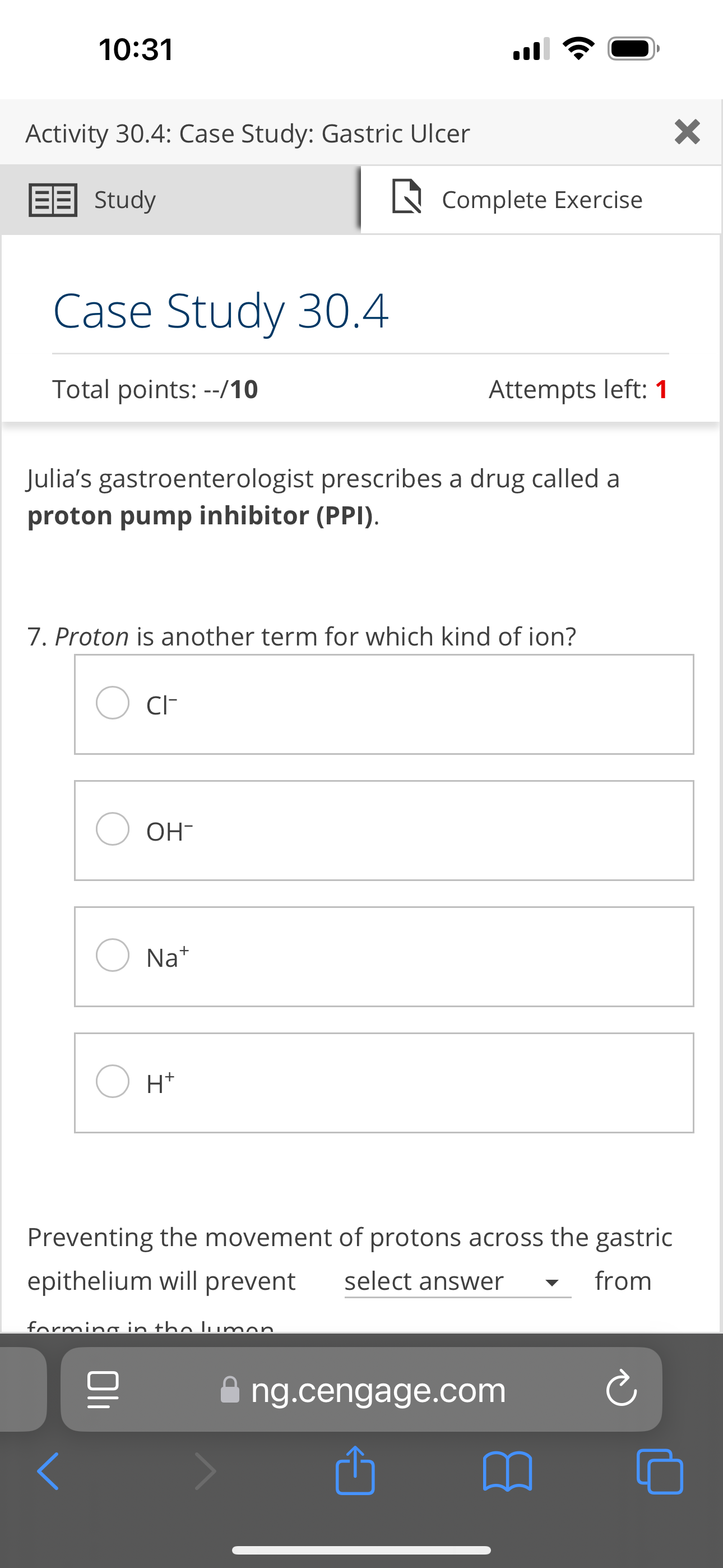 Answer 10:31 Activity 30.4: Case Study: Gastric