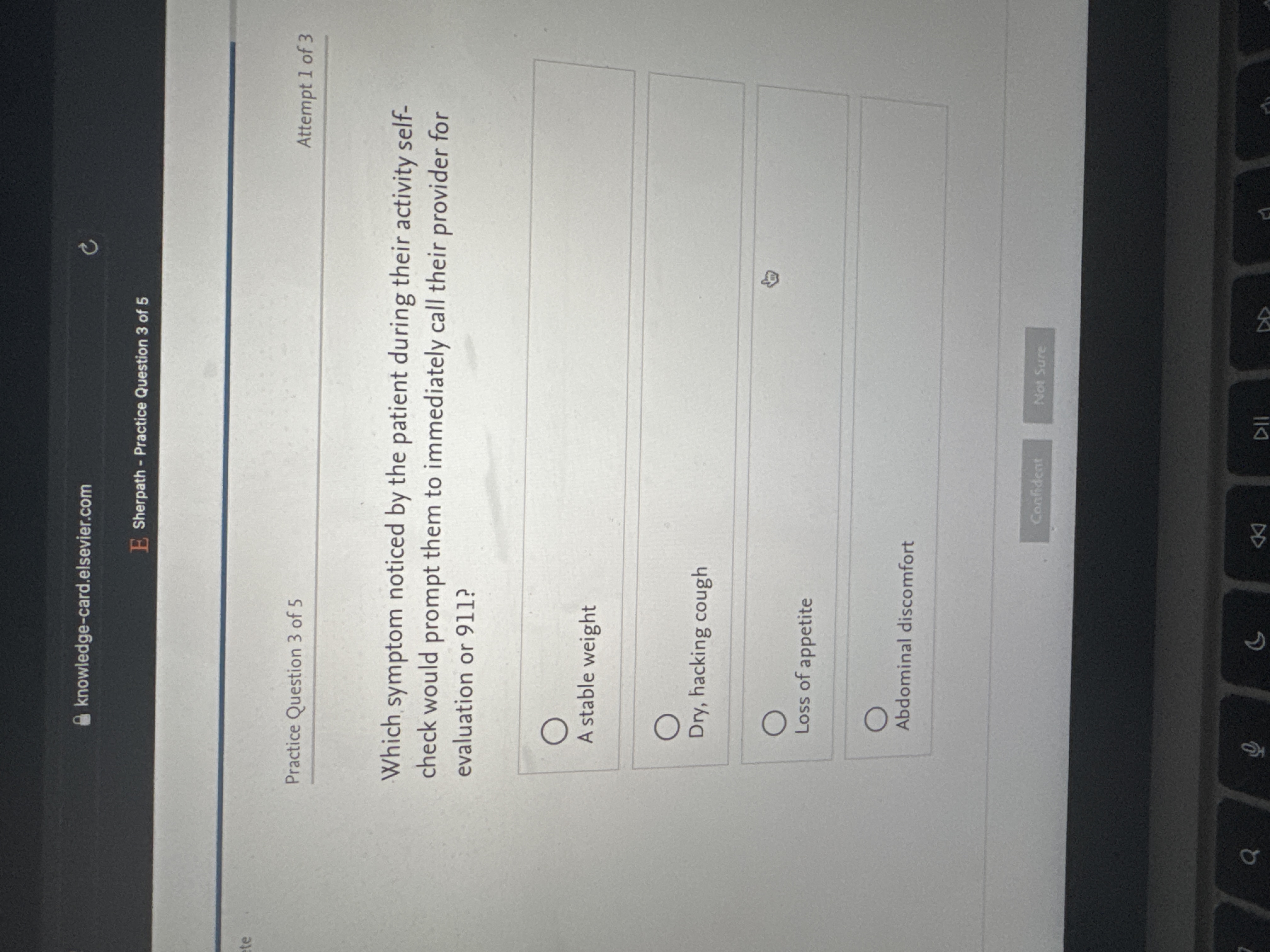 Answer knowledge-card.elsevier.com C E Sherpath -