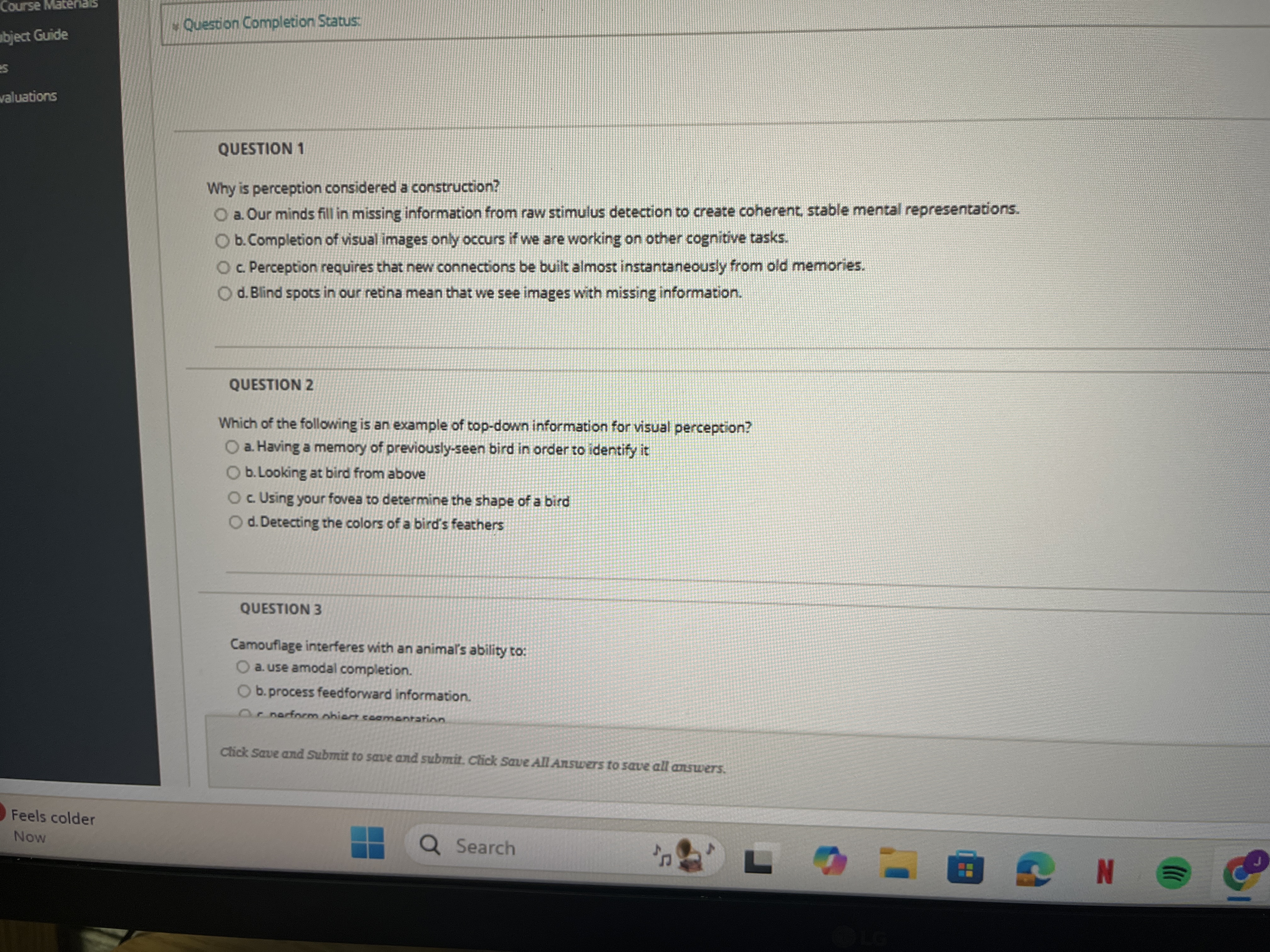 Answer question 1 and 2 Course Question