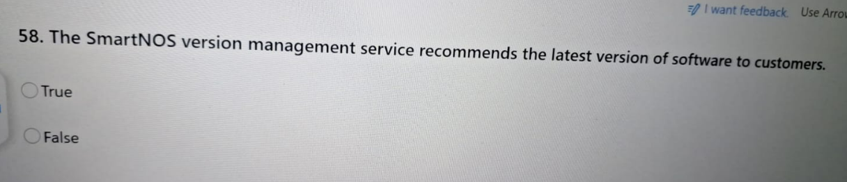answer I want feedback. Use Arro 58. The SmartNOS