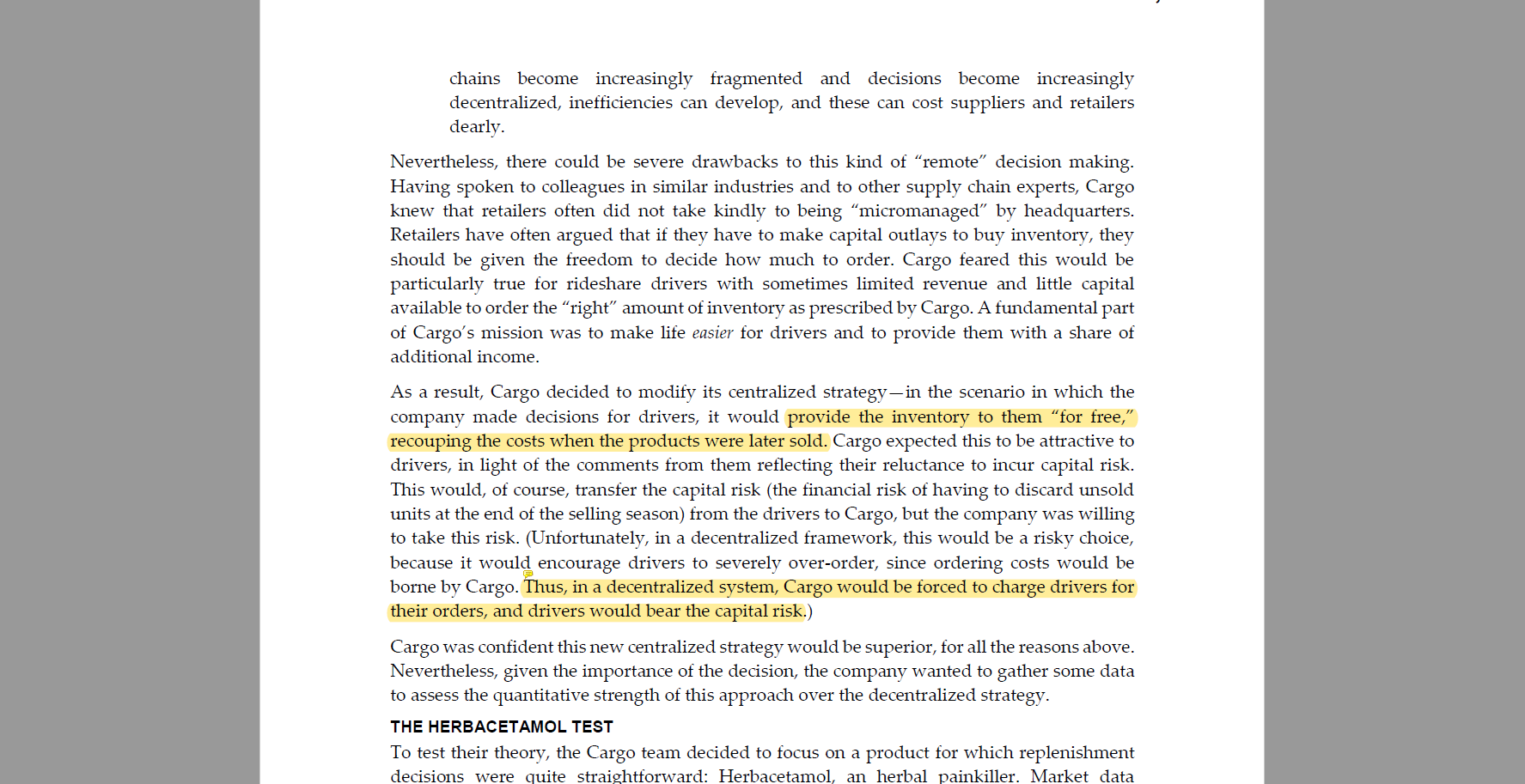 Case Assignment Questions 1. Provide a summary of