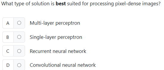 Answer What type of solution is best suited for