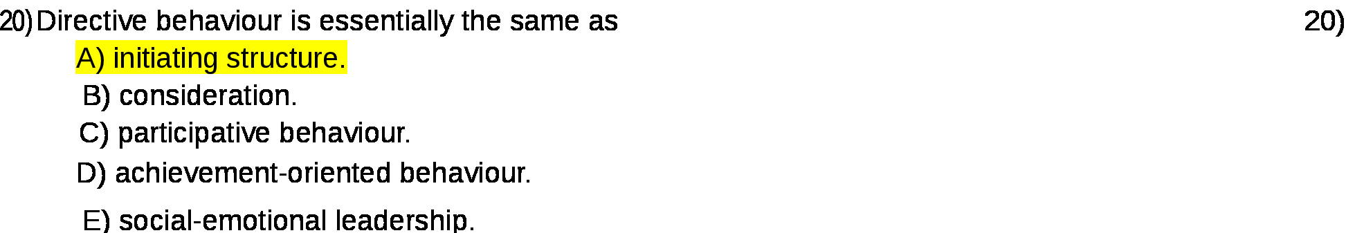 Directive behaviour is essentially the same as 20