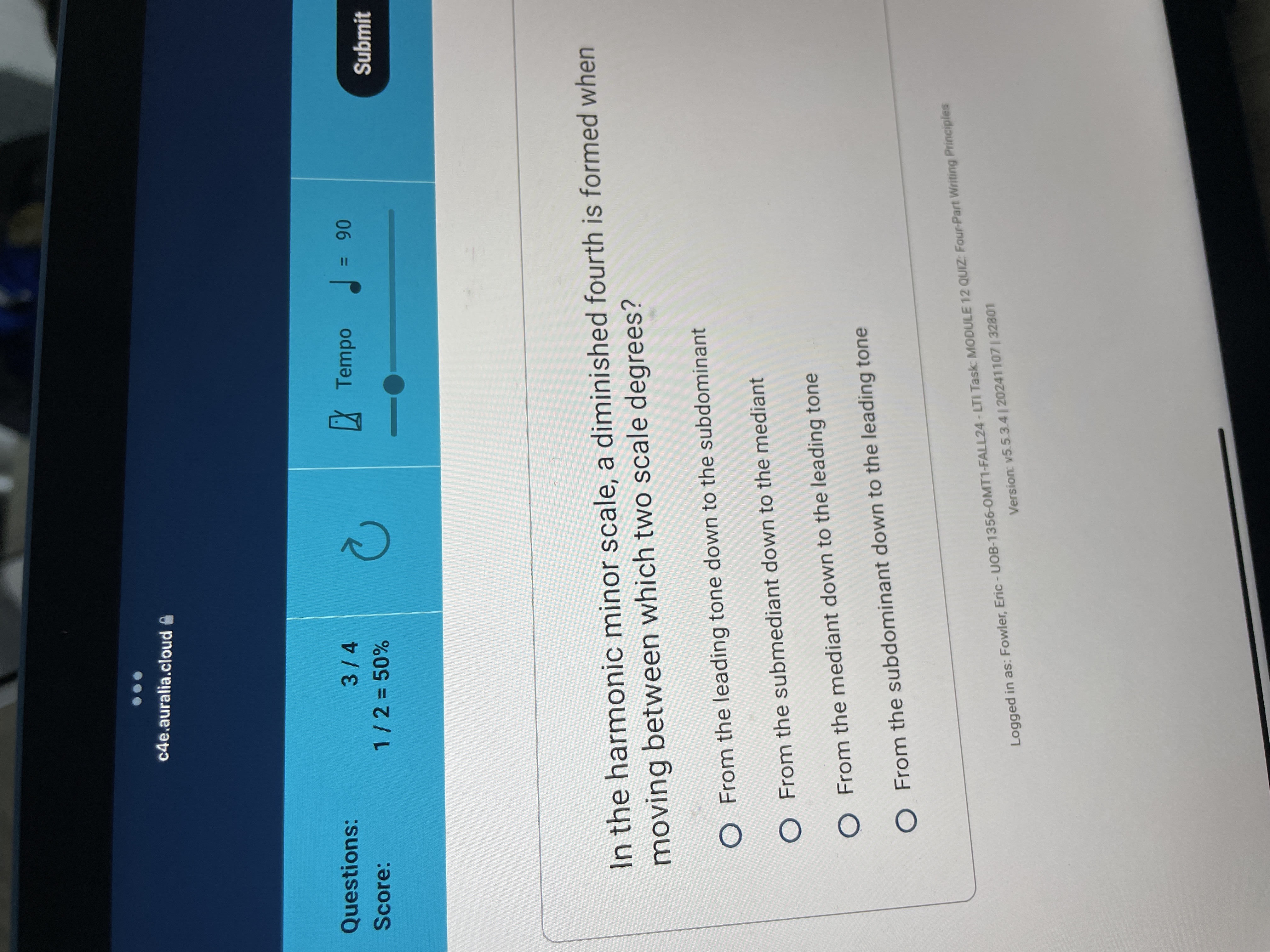 answer . . . c4e.auralia.cloud Questions: 3/4