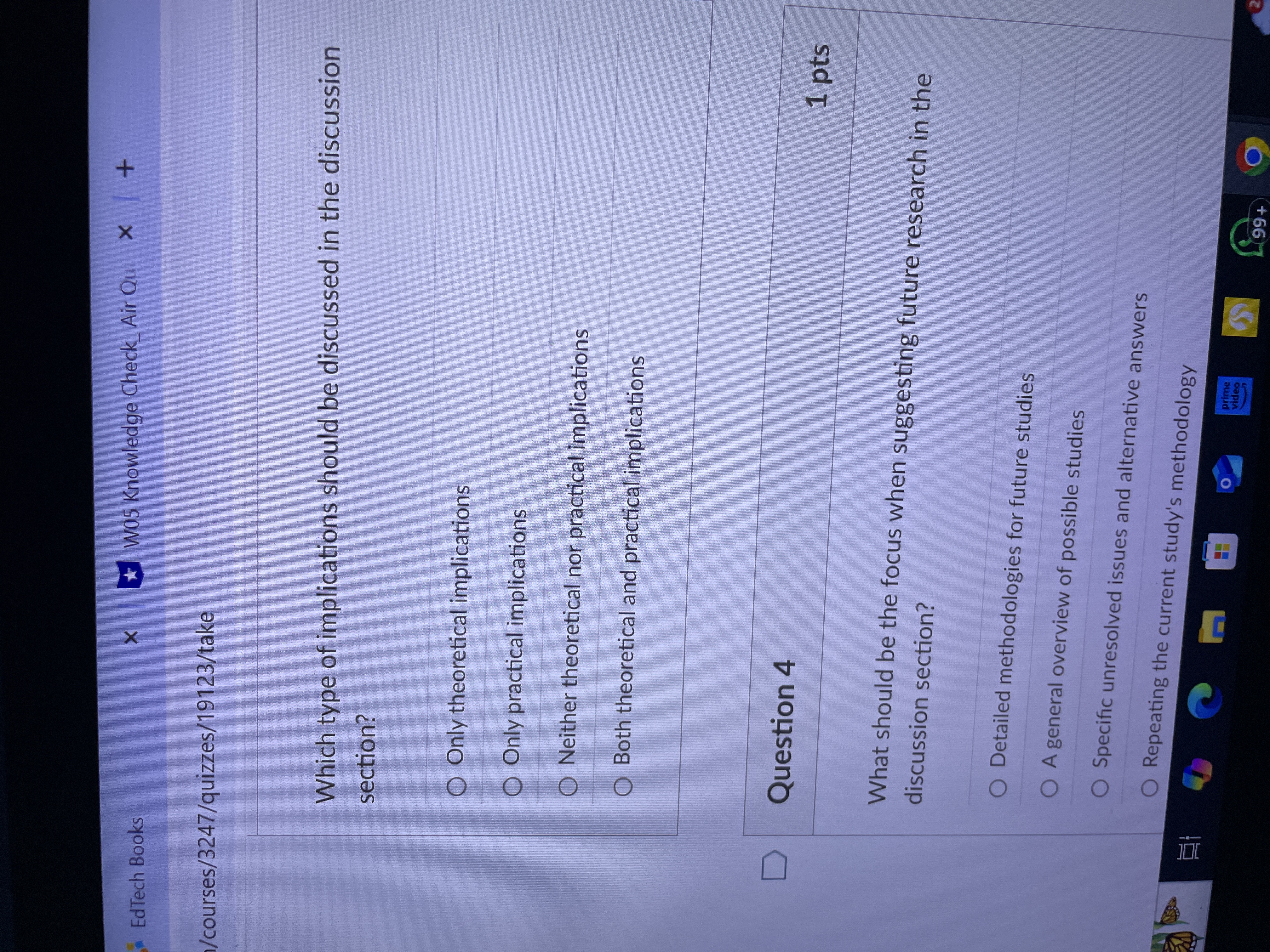 Answer X W05 Knowledge Check_Air Qu X + EdTech