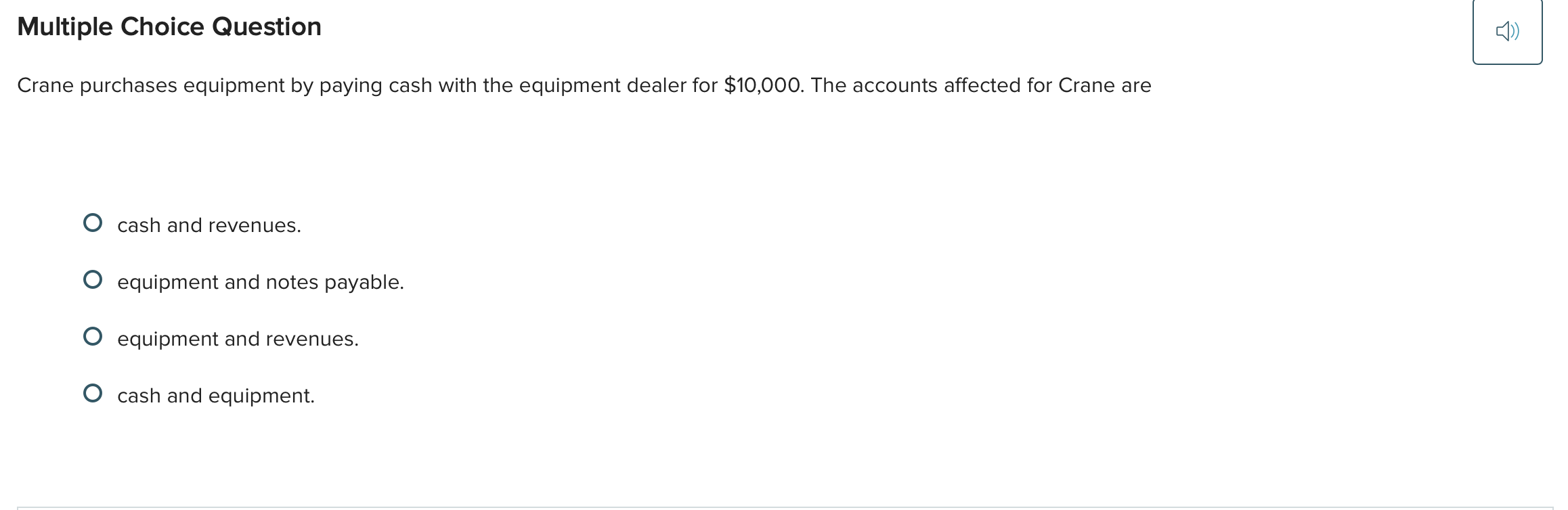 answer this Multiple Choice Question Crane
