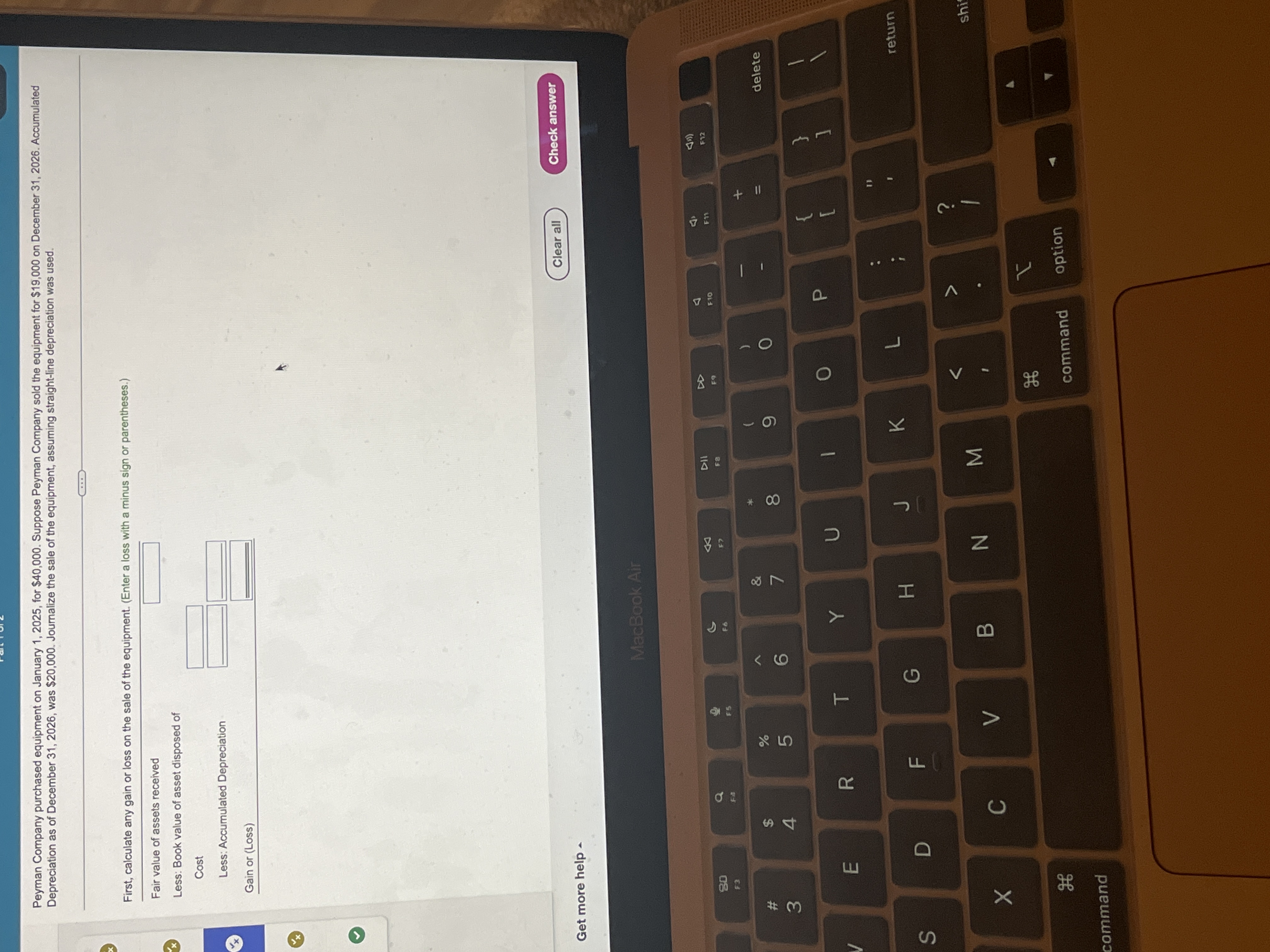 Fill in all the blanks for this question answer