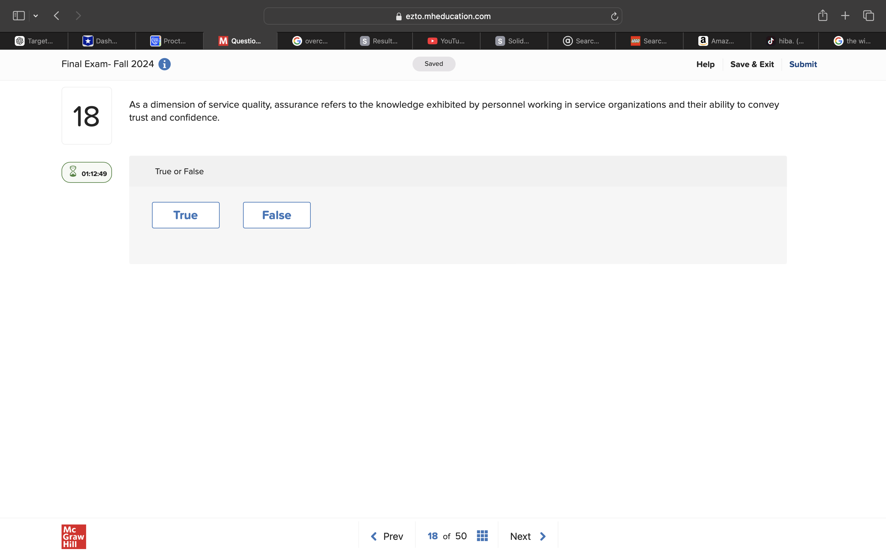 answer @ ezto.mheducation.com S M Questio...