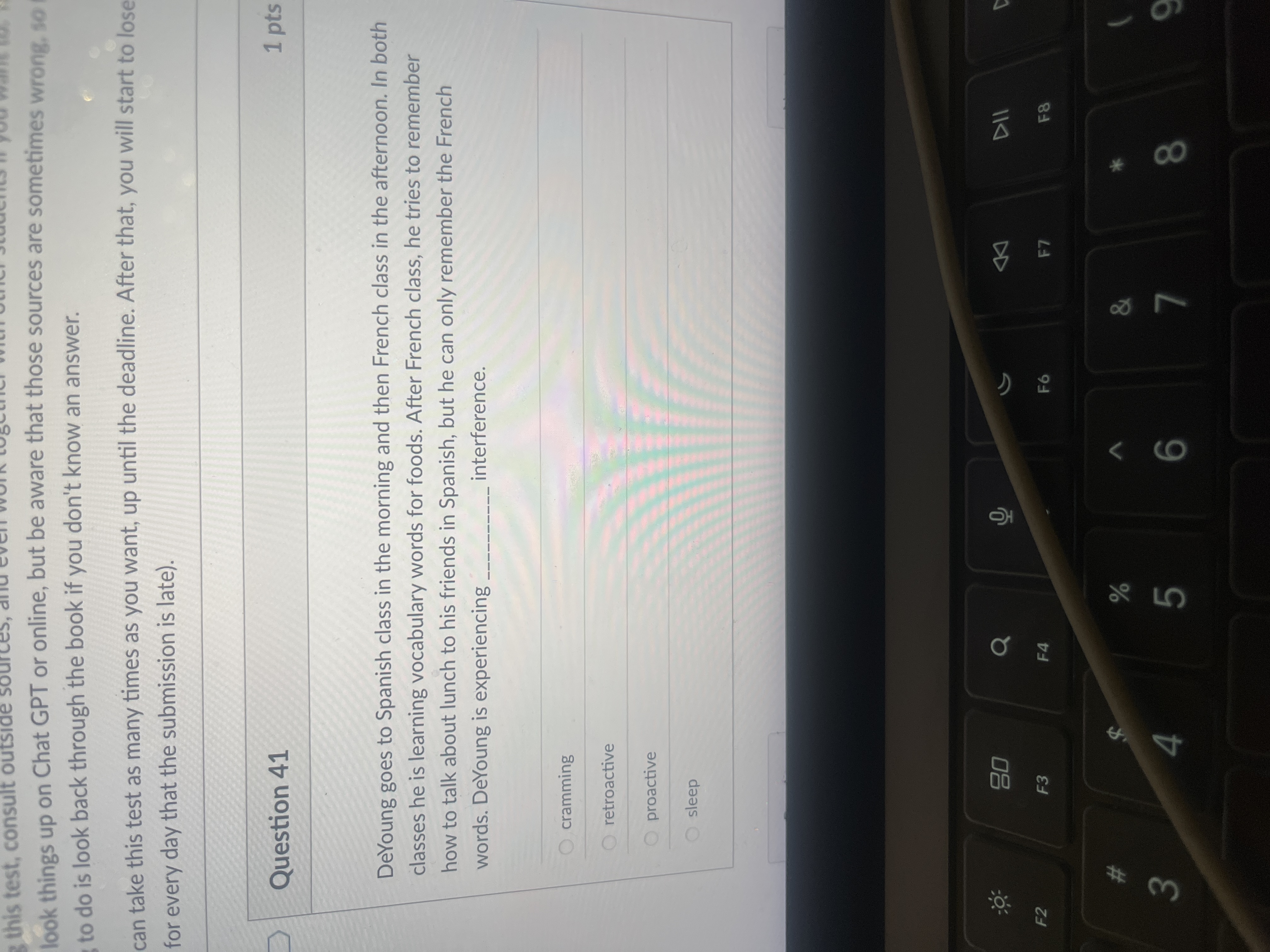 answer this test, consult outside s look things