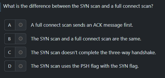 answer What is the difference between the SYN