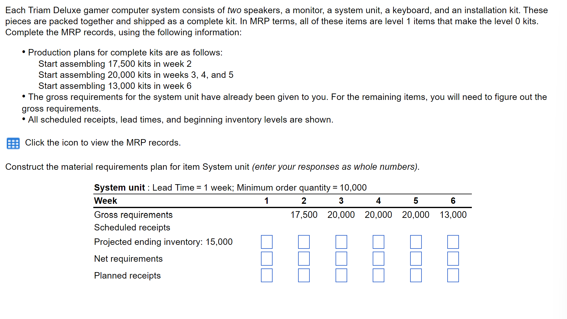 Each Triam Deluxe gamer computer system consists