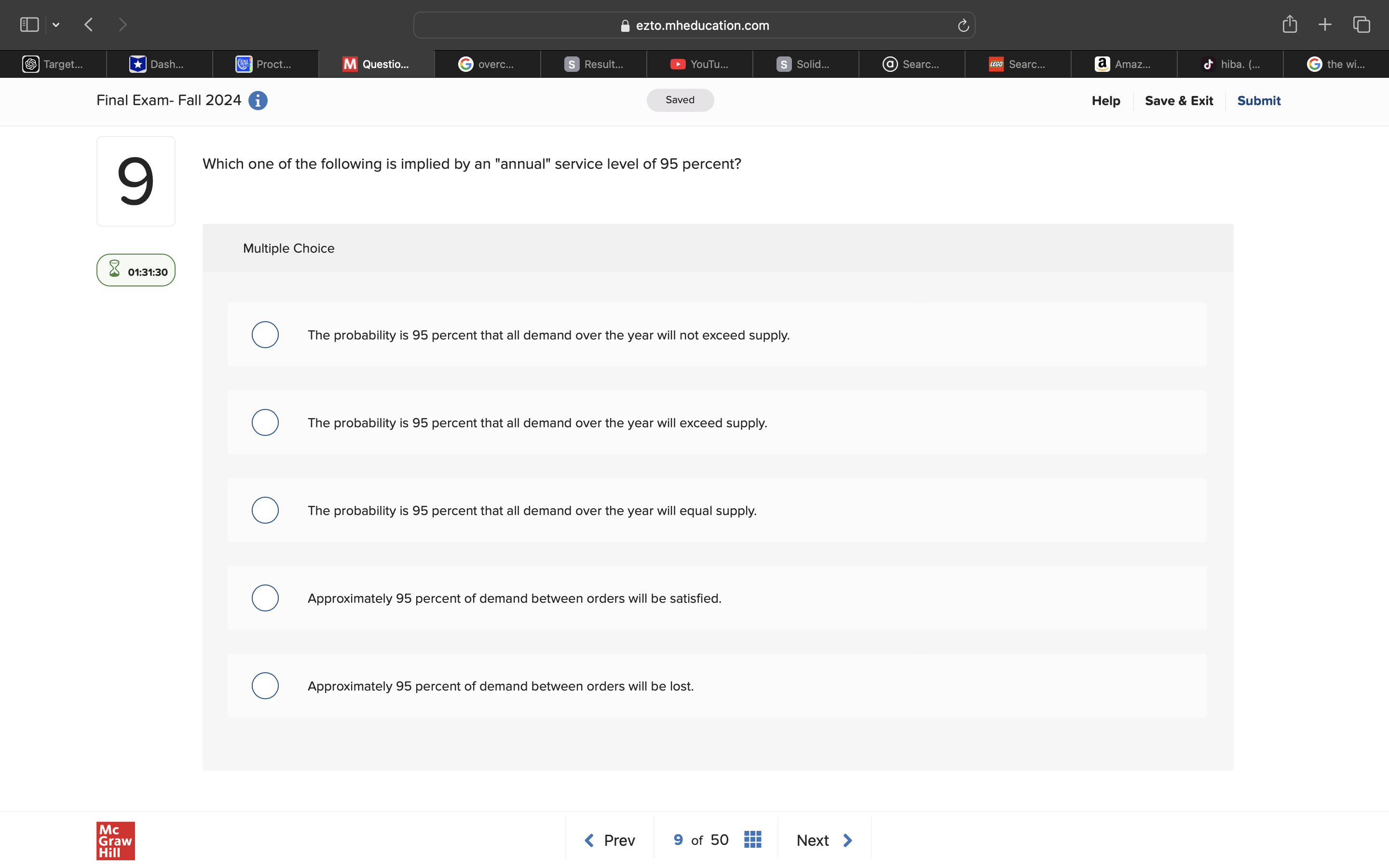 answer Final Exam- Fall 2024 @