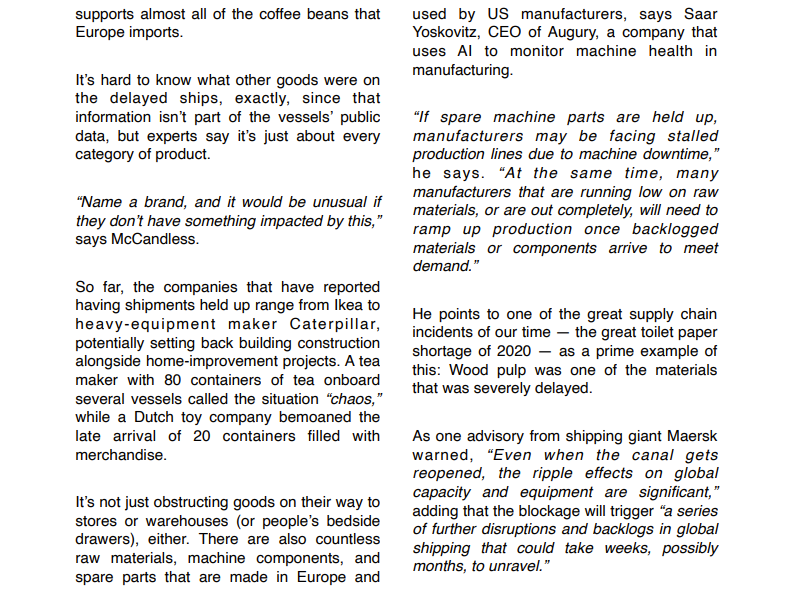 The Ever Given isn't stuck anymore, but it