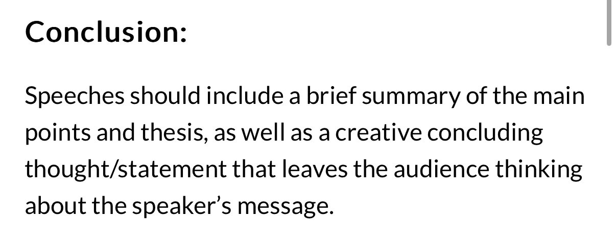 Objective Construct and deliver a 4-5 Minute