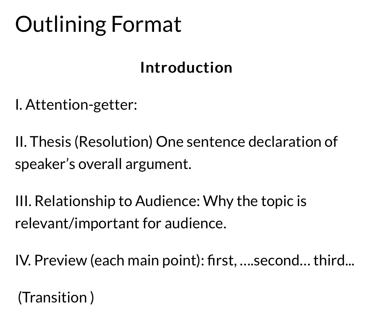 Objective Construct and deliver a 4-5 Minute