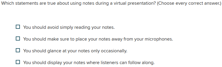 answer Which statements are true about using