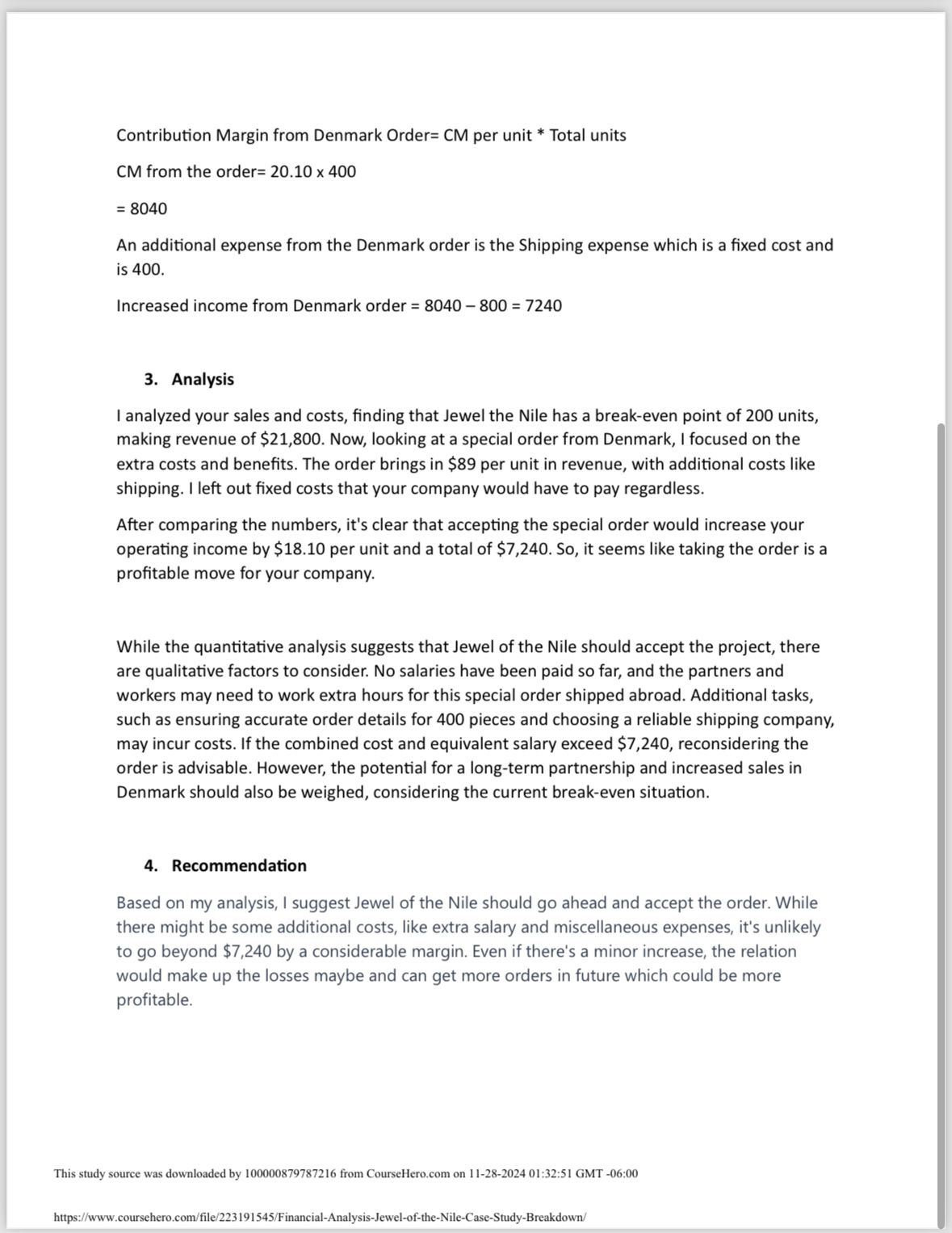 paraphrase this recommondation Contribution