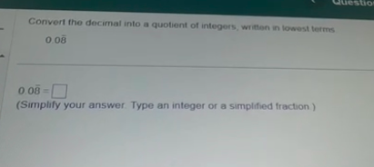 answer carefully without any mistakes Convert the
