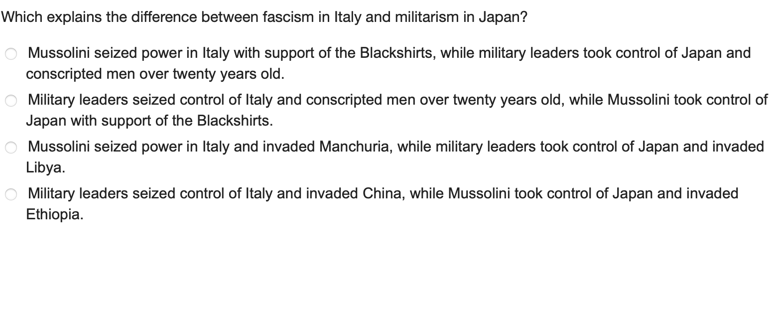 Answer Which explains the difference between