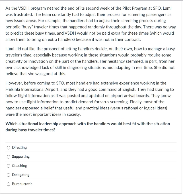 answer As the VSDH program neared the end of its