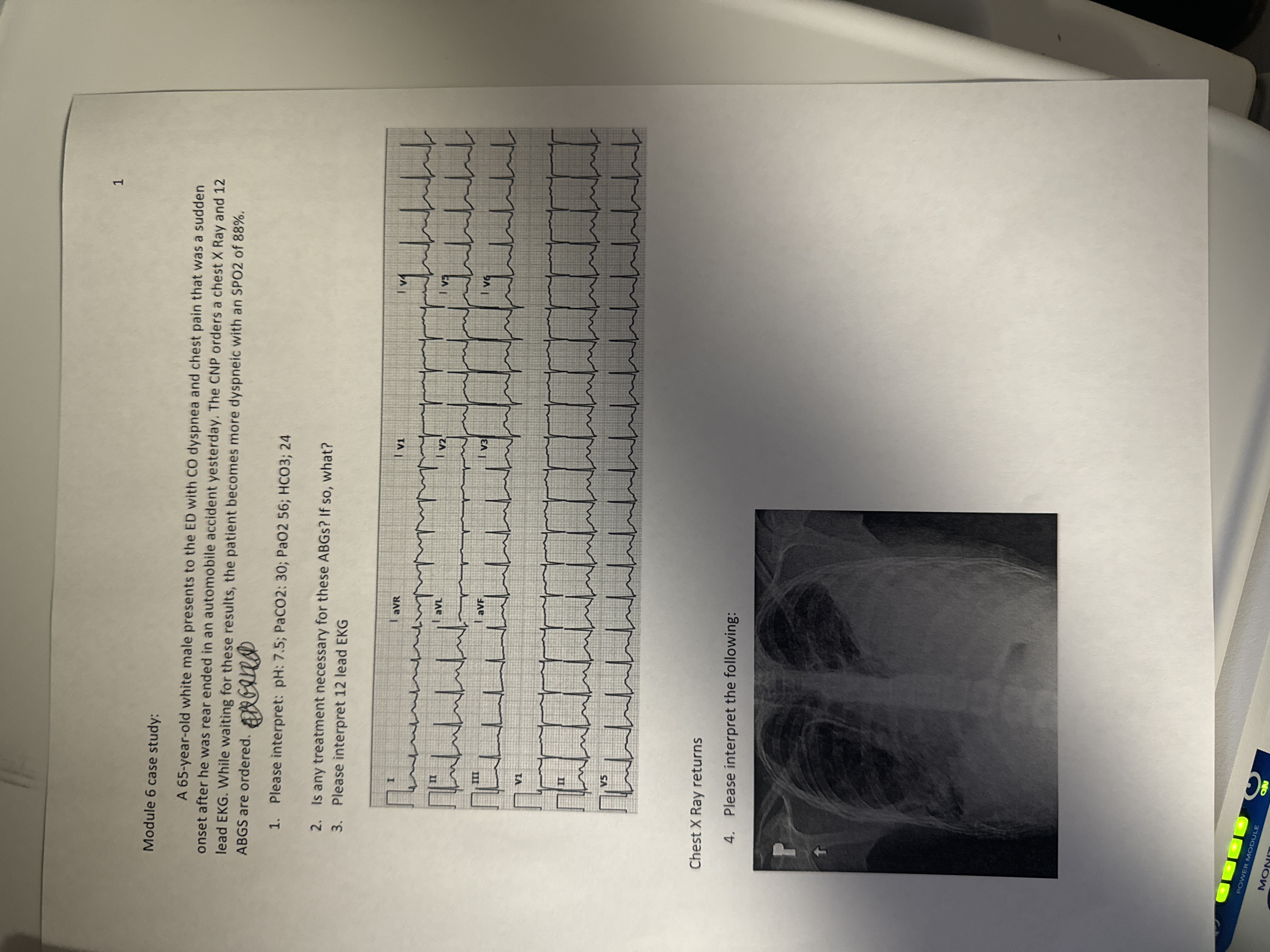 Answer Module 6 case study: A 65-year-old white