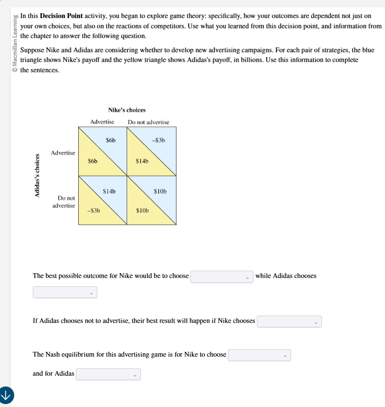 answer ) In this Decision Point activity, you