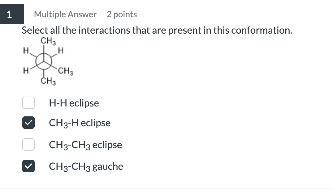 answer 1 Multiple Answer 2 points Select all the