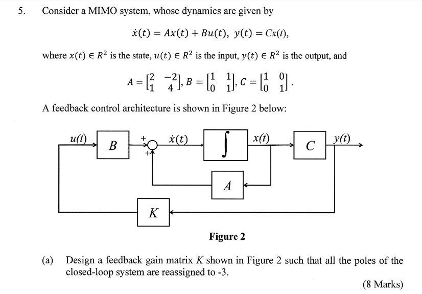 the answer to question (a) 3, Consider a MIMO