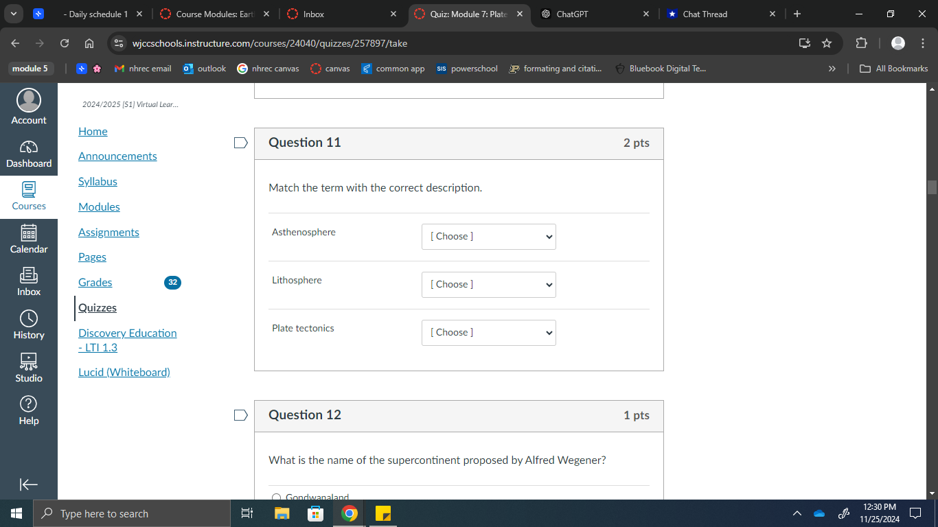 answer - Daily schedule 1 x | (_> Course Modules: