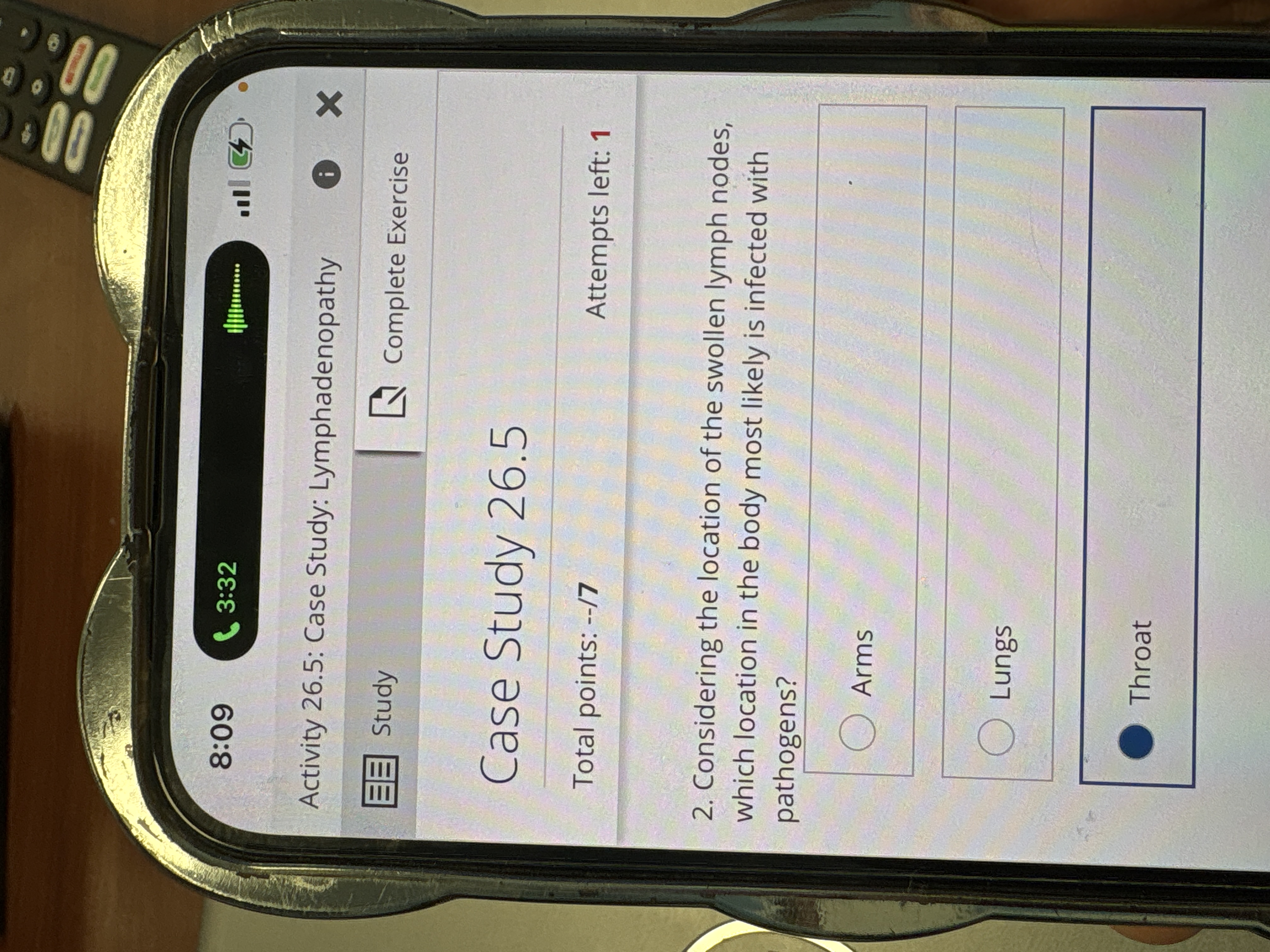 Answer SS 8:09 ( 3:32 Activity 26.5: Case Study: