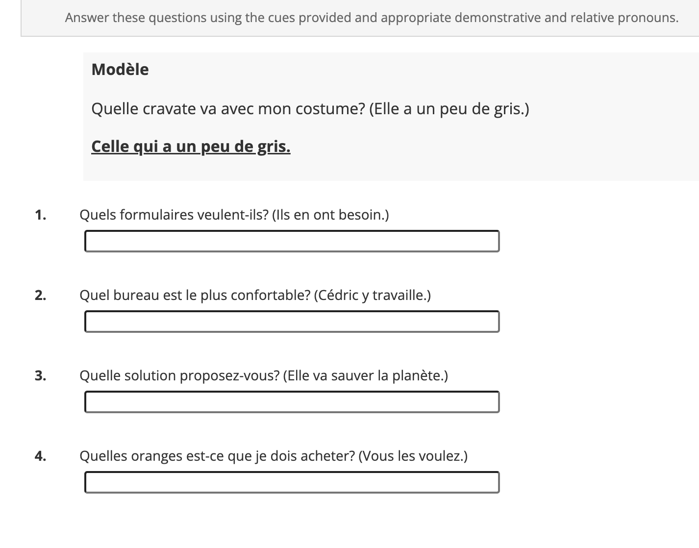 fill in the blanks with the correct answer Answer