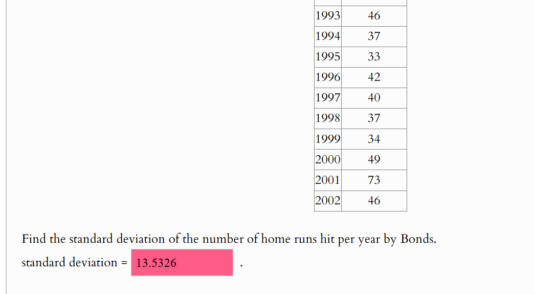 what would be the correct answer 46 37 33 42 40