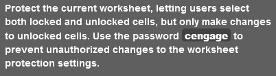 How do I do this? Protect the current worksheet,
