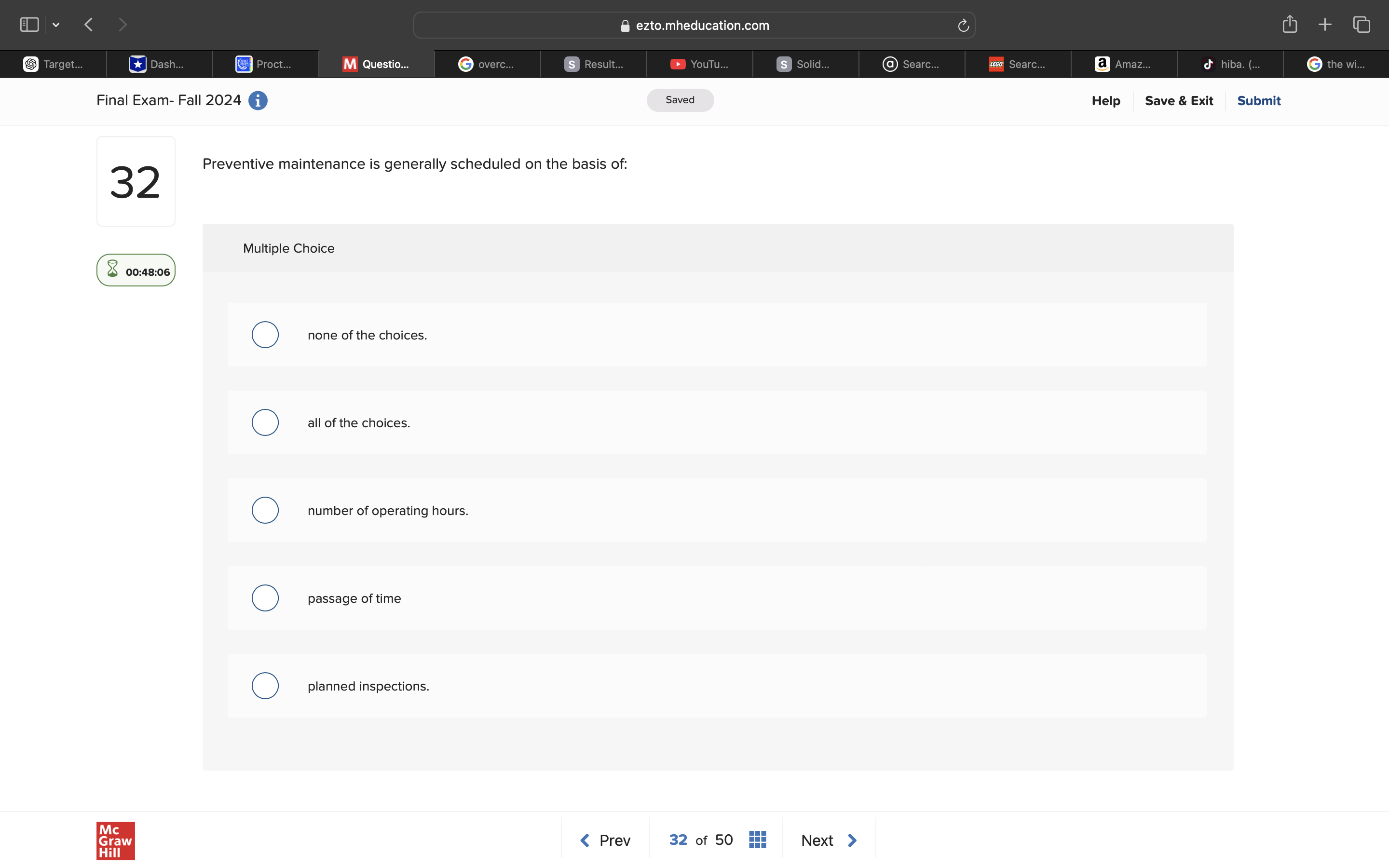 answer ezto.mheducation.com + Target.. Dash.
