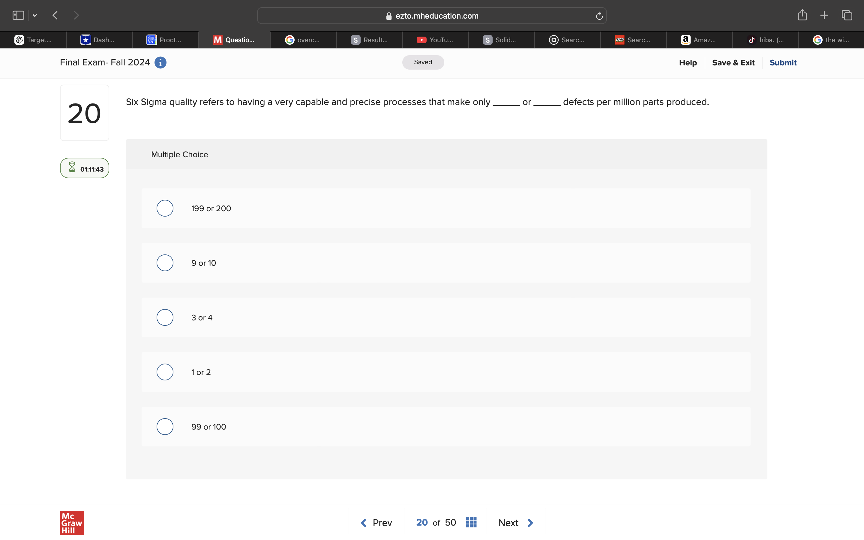 answer ezto.mheducation.com + Target... Dash..