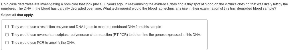 answer Cold case detectives are investigating a
