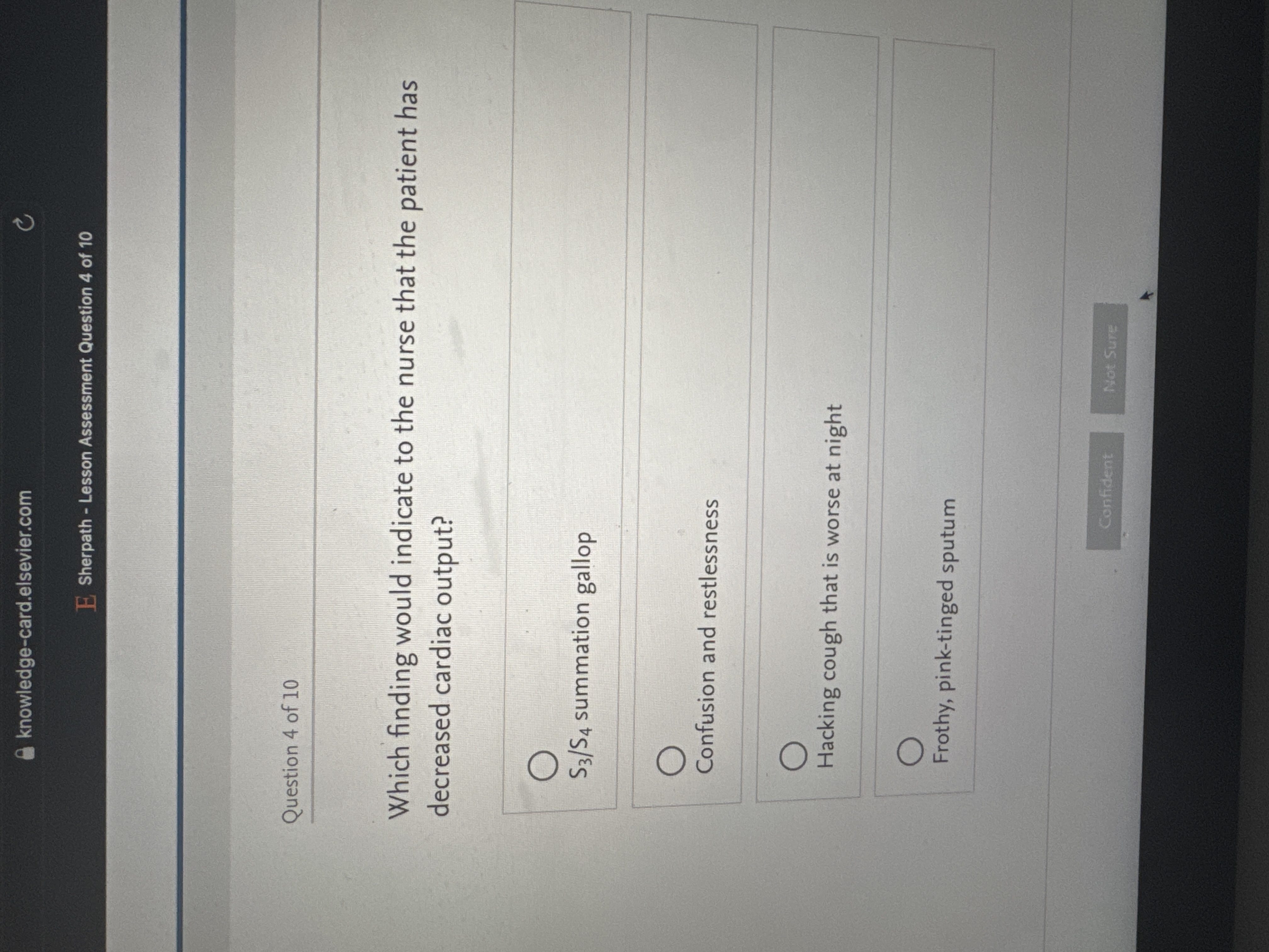 Answer knowledge-card.elsevier.com C E Sherpath -
