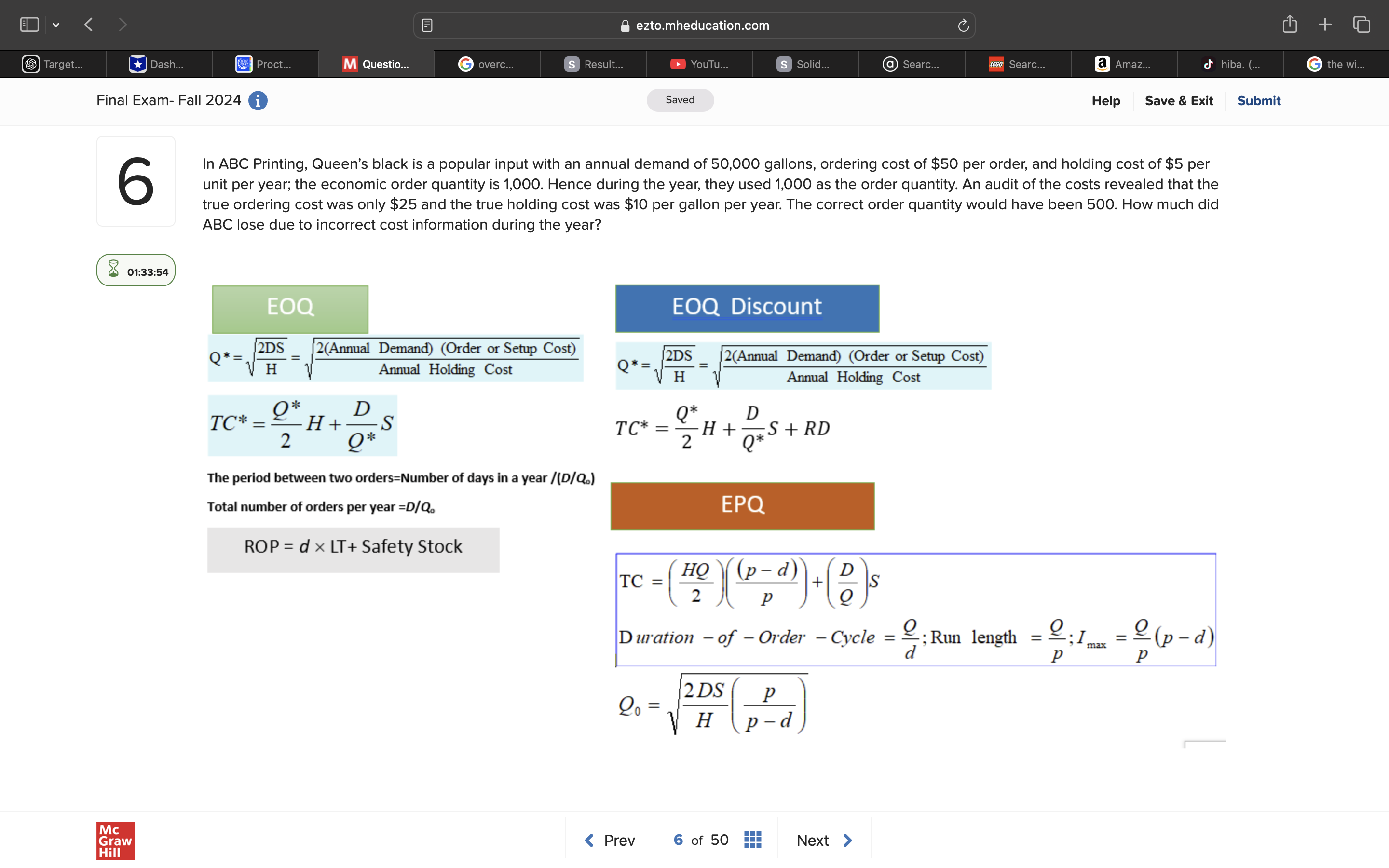 answer ezto.mheducation.com + Target... *Dash.