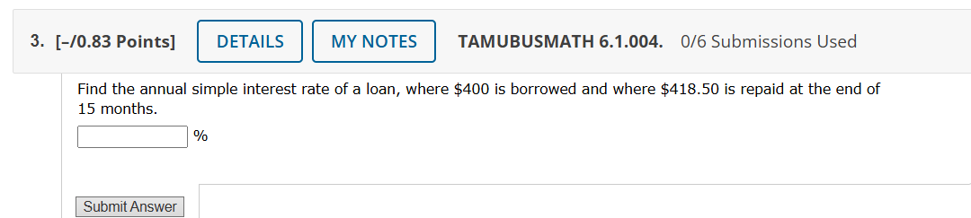 answer 3. [-/0.83 Points] DETAILS MY NOTES