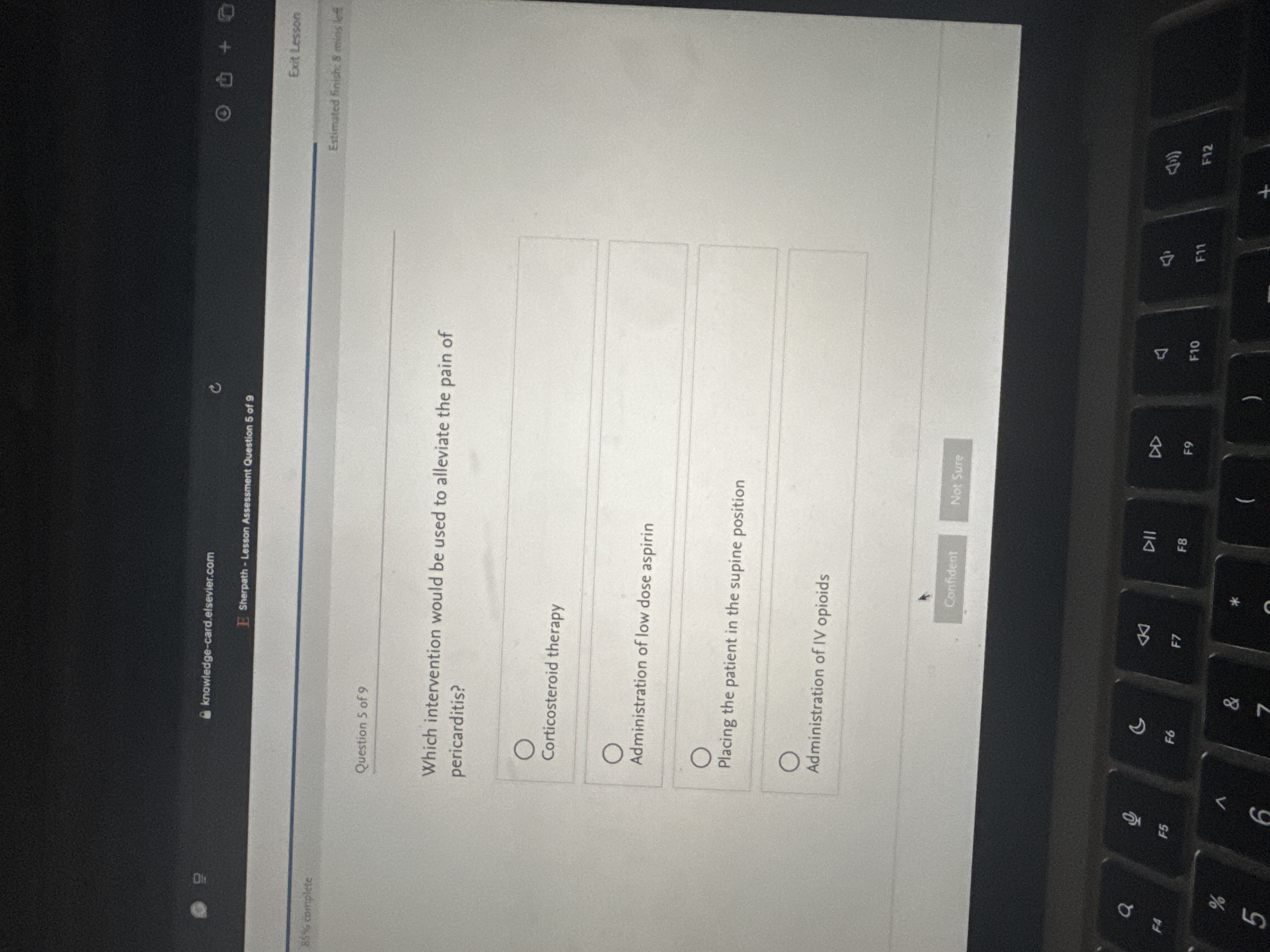 Answer O + knowledge-card.elsevier.com E Sherpath