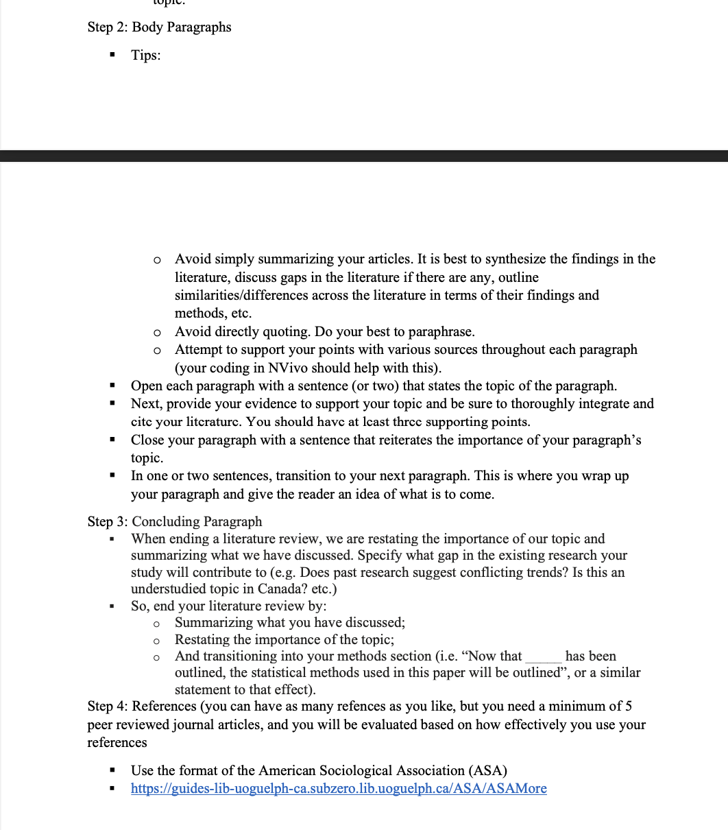 You must use all five of these sources, if you